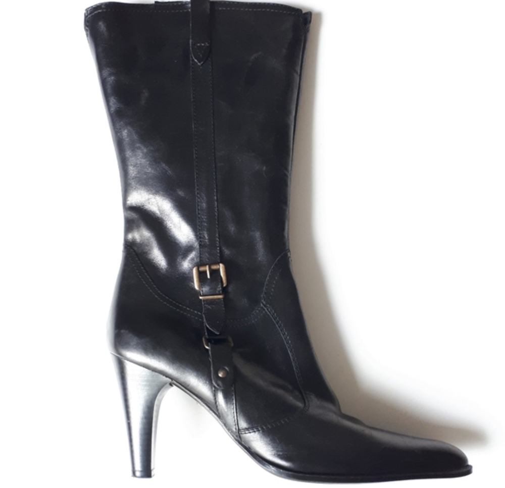Feet First | Mid-calf Leather Boot